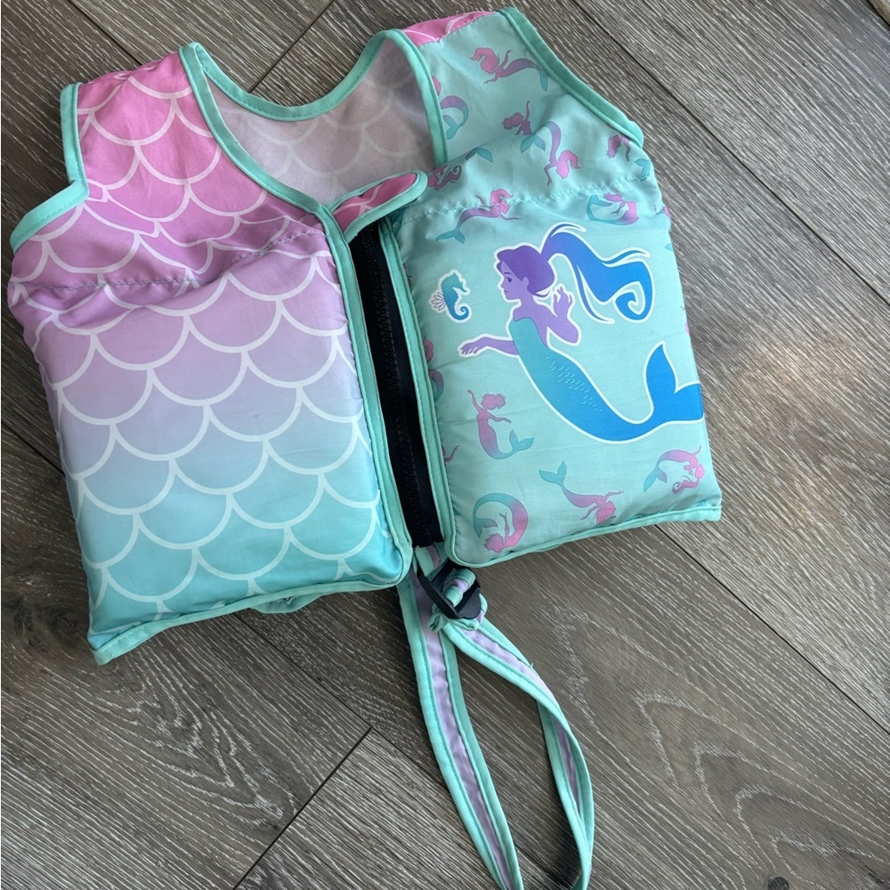 SWIMWAYS - Mermaid Fantasy Kids Swim One Piece - Pink and Blue - Age 2-4